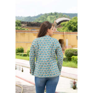 Handmade Reversible <b>Quilted</b> <b>Jacket</b> Cotton Varsity Style Floral <b>Pattern</b> Winter Autumn Spring Outerwear XL Suede Leather Nylon - Product Image 2
