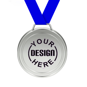 Médailles d'argent Winner Awards Parfait pour les compétitions sportives 2.75 pouces de diamètre avec 16.3 pouces avec ruban - Product Image 6