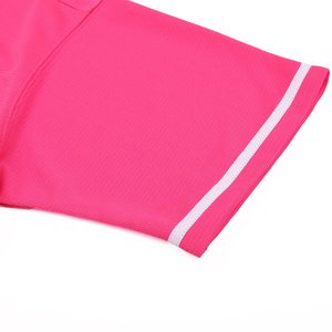 Maillot de baseball rose à manches courtes unisexe pour adulte, couleur unie, boutons sur le devant, respirant, en polyester, vêtements de sport - Product Image 5
