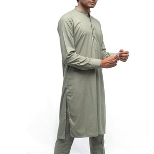 Vente en gros de qualité supérieure pour hommes Shalwar Kameez Robe à manches longues style estival - Product Image 3