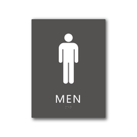 Panneaux de toilettes en braille en acrylique, panneaux en braille, plaques de toilettes adaptées aux aveugles, plaques de porte de toilettes accessibles aux aveugles