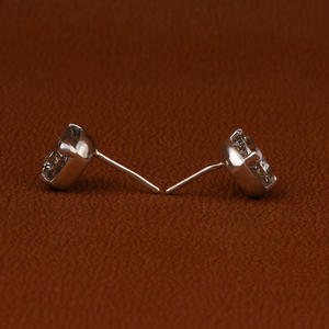 Pendientes de tuerca de lujo de oro macizo de 18 quilates, corte de cojín amarillo, Diamante cultivado en laboratorio, ajuste de Martini chapado en oro, regalo de cumpleaños romántico para - Product Image 5