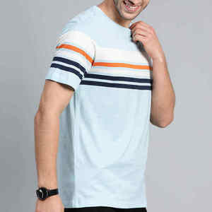 เสื้อยืดผู้ชายคุณภาพสูง ทรงบ็อกซี่ ผ้าฝ้าย สีพื้น เสื้อยืดแขนสั้นลำลอง - Product Image 2