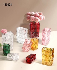 Florero de Cristal con Borde Cristalino - Product Image 1