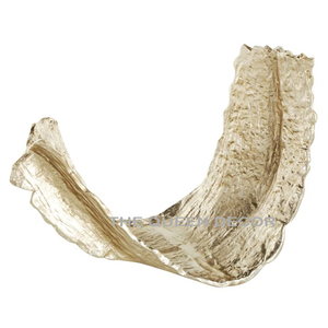 Cuenco decorativo con acabado antiguo dorado de forma única de Metal de aluminio para llegada a casa, superventas, calidad superior - Product Image 5