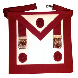 Juego de Delantales de Cuero de Cordero de Alta Calidad, Personalizables, Marca ZIWA, para Masón Provinciales del Arco Real, con Excelente Acabado - Product Image 3