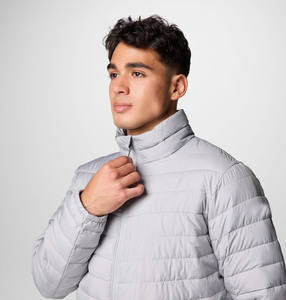 Chaqueta Unisex Color Gris Estilo Urbano, Chaqueta Acolchada Personalizada de la Mejor Calidad, Moda Promocional Brillante para Invierno - Product Image 4