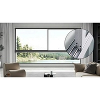 Ventana Corredera de Aluminio con Doble Acristalamiento, a Prueba de Polvo, de Vidrio Templado, Eficiente Energéticamente y Antirrobo, Personalizada