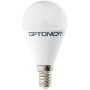 Optonic E14 G45 lampadina LED 5.5W con 2700K bianco caldo diverse tonalità disponibili in colore Bian - Product Image 1