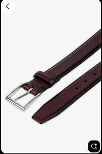 Unisex หนังแท้คุณภาพพรีเมี่ยมทรงสี่เหลี่ยมหนังแท้หัวเข็มขัดโลหะผสมแบบคลาสสิกปรับความยาวได้ตามต้องการ - Product Image 2