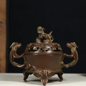 เตาเผากำยานทองเหลือง ดีไซน์และรูปทรงตามสั่ง สำหรับใช้ทางศาสนา ผลิตจากวัสดุธรรมชาติ 100% ทนทาน ใช้เป็นเครื่องกระจายกลิ่นหอมที่ดีที่สุดในบ้าน - Product Image 2