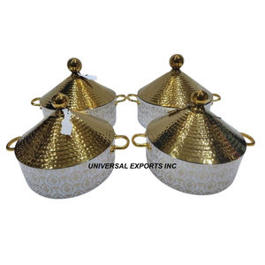 หม้ออุ่นอาหารสแตนเลสสตีลคลาสสิกฝาโลหะเป็นมิตรกับสิ่งแวดล้อม - Product Image 4