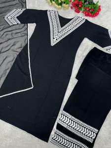 เสื้อปาร์ตี้ดีไซน์เนอร์แต่งด้วยผ้าลายแฟนซีเย็บตะเข็บ - Product Image 4