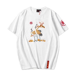T-shirt pour homme en coton 100% de haute qualité, tricoté, poids lourd, coupe classique, impression numérique personnalisée, vierge pour designs sur mesure - Product Image 3