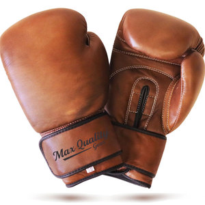 Guantes de Boxeo Hechos en Pakistán, de Cuero de Alta Calidad, Ligeros, Impermeables, Resistentes al Viento y Transpirables, con Servicio OEM para Adultos - Product Image 1