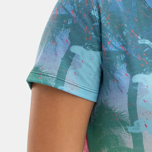 2023 tendance de haute qualité femmes à manches courtes t-shirts OEM personnalisé imprimé col rond écologique approvisionnement direct - Product Image 6