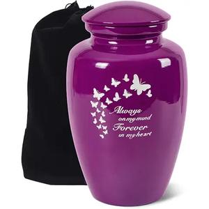 Urnas de cremación funeraria de aluminio de calidad superior superventas al por mayor de último diseño para cenizas humanas adultas de India - Product Image 4