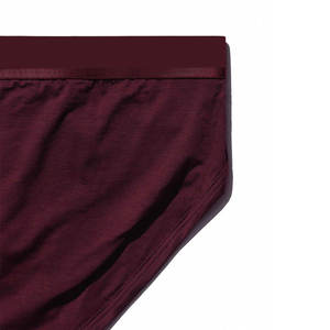 Calzoncillos de encaje de cintura alta para hombre, de poliéster/algodón, de alta calidad, con logotipo personalizado, impresión por transferencia térmica, MOQ bajo - Product Image 2