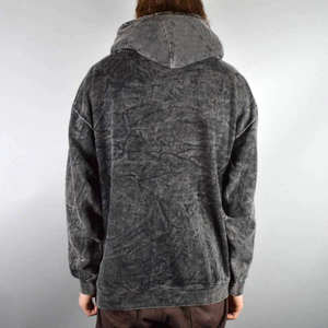 Peso pesado Zip Up Fleece Blank Plain Custom Acid Wash Pullover Sudaderas con capucha desgastadas Hombres Oversized Vintage Hoodi Fabricantes - Product Image 6