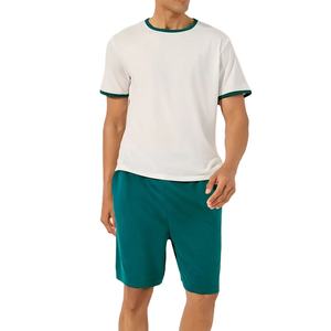 Conjunto Deportivo de Verano de Última Moda, Personalizado, de 2 Piezas, con Estampado Gráfico, para Hombre, Talla Grande, Pantalones Cortos y Camiseta de Manga Corta, Transpirable, de Algodón - Product Image 1