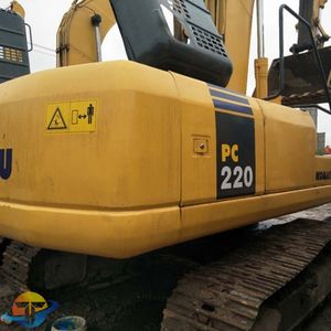 Excavatrice sur chenilles Komatsu PC220-7 d'occasion de haute qualité, vente chaude avec moteur et composants de pompe principaux - Product Image 2