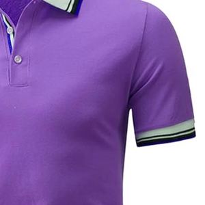 Nouveau Design Polos Logo Personnalisé Polyester Couleur Unie Golf Polos Prix de Gros Pas Cher T-shirt Personnalisé - Product Image 6