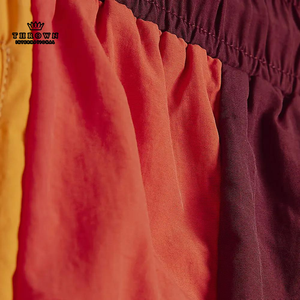 Wholesale Men's Best Gray/<b>Black</b> Fashionable Cotton/Polyester Summer Streetwear Plain Dyed Beach Shorts Zipper Casual Pattern - Product Image 2