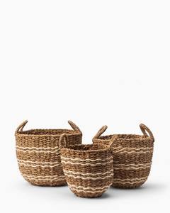 ตะกร้าใส่ของตกแต่งหญ้าทะเลสไตล์มินิมอลแบบโมเดิร์นตะกร้าทอด้วยมือผู้ผลิตจากเวียดนามในราคา - Product Image 4