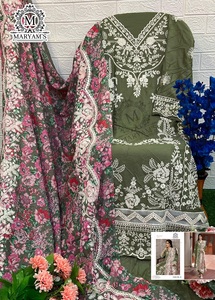 ปากีสถานอินเดียผ้ากึ่งเย็บลายพื้นเมืองซาลวาร์ Kameez ดีไซน์เนอร์ผ้าล่าสุดสุดพิเศษสำหรับงานปาร์ตี้งานแต่งงาน - Product Image 2