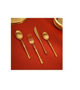 Juego de cubiertos de metal brillante con esmalte de espejo utilizado para regalos de boda de decoración de mesa formal o experiencias gastronómicas finas - Product Image 4