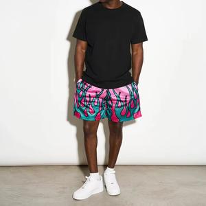 Men's High Quality All-Over Print Designer Sublimation Paisley Anti-Wrinkle <b>Mesh</b> Polyester Shorts with Pockets High Street Style - Product Image 3