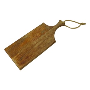 Planche à découper longue avec corde de suspension, surface épaisse et lisse, idéale pour couper, servir et pour un style de cuisine rustique - Product Image 1
