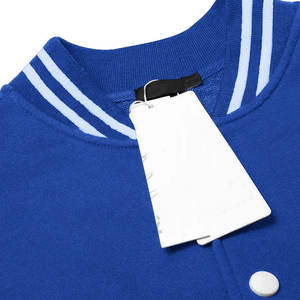 Vestes de baseball en laine 100% pour hommes à manches longues, avec lettres brodées, logo personnalisé, design de patchs en chenille - Product Image 3