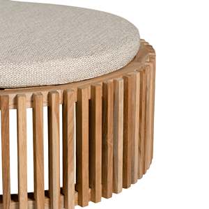 כסאות נוח מעץ טיק טבעי יוקרתי מיטת יום לריהוט מלון - Product Image 5