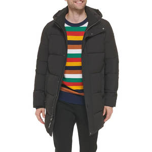 Chaqueta cálida de burbujas de invierno personalizada de alta calidad para hombres Chaqueta acolchada de alta llegada Tela de lona de talla grande - Product Image 4