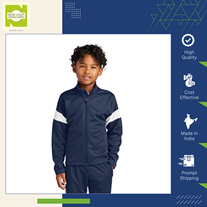 Concessionnaire de confiance vendant un ensemble de survêtements coupe-vent unisexe de qualité standard respirant et à séchage rapide pour enfants au prix de gros - Product Image 2