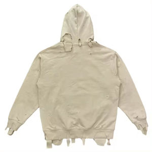 Sudadera Extra Grande con Efecto Desgastado para Hombre, Transpirable, Básica, Mezcla de Algodón, de Bajo Precio, Calidad Térmica - Product Image 2