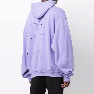 Ropa de calle personalizada sudaderas con capucha de gran tamaño 500gsm French Terry All Over Print Heavyweight Sweatsuits DTG recortado chándal para hombres - Product Image 2