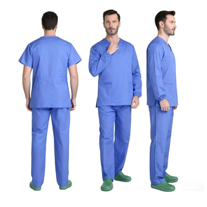 Uniformes Médicos de Hospital al por Mayor, Conjuntos de Uniformes de Algodón y Poliéster de 190 GSM, Suministro de Fabricación de Uniformes para Clínicas - Product Image 4