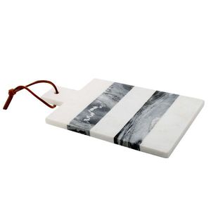 Planche à découper de comptoir de cuisine fait à la main en marbre et bois écologique de luxe planche à découper en noyer noir blocs de charcuterie - Product Image 2