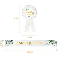 Nouveau arrivé Nature thème bébé douche fournitures maman à être bébé douche Safari papa à être broche bébé douche
