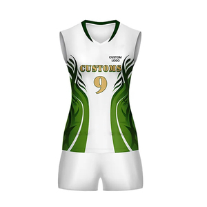 Ensembles de volley-ball personnalisés avec logo imprimé par sublimation, hommes et femmes, couleur unie, sans manches, en vente, uniformes personnalisés - Product Image 4