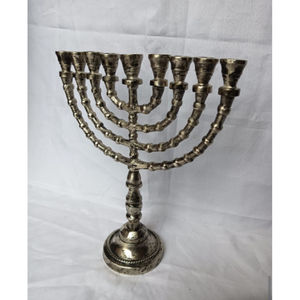 Elegant and Durable Casting Iron Menorah for <b>Hanukkah</b> Christmas for Holiday Candle Lighting Best Prices From Indian Supplier - Product Image 3