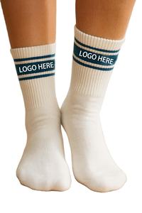 Chaussettes de sport unisexes personnalisées avec logo, chaussettes de sport décontractées pour enfants, respirantes, écologiques, pour le tennis, le yoga - Product Image 3