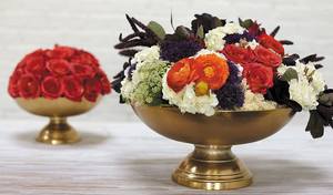 Cuenco de Flores Moderno en Forma de Luna, de Metal Dorado, Ecológico, Hecho a Mano, Multiusos, Precio de Venta al Por Mayor, Impresión Personalizada, para Mesa - Product Image 3