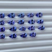 Hochwertiger 9x6mm Birnen-Tansanit-Edelstein Natürlicher loser Tansanit-Stein für hand gefertigten Schmuck Halbe del stein Großhandel Lieferant
