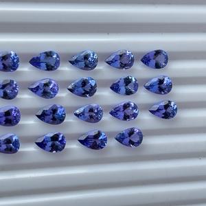 หินอัญมณีแทนซาไนต์ลูกแพร์ขนาด9X6มม. หินแทนซาไนต์แบบหลวมธรรมชาติสำหรับเครื่องประดับแฮนด์เมดกึ่งมีค่าขายส่ง - Product Image 4