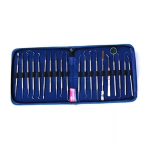 ชุดเครื่องมือทันตกรรมเติมเครื่องมือขูดด้วยมือเครื่องมือผ่าตัดทำจากสเตนเลสได้รับการรับรอง CE - Product Image 1