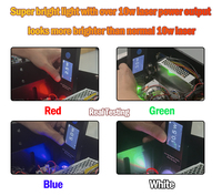 Proyector Láser RGB de Animación de 10W, Resistente al Agua IP66, con Control Pangolin FB4 ILDA 40Kpps para Espectáculos Láser Profesionales