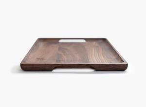 Premium Quality Mango <b>Wood</b> Serving Tray with Handle Hot <b>Sale</b> Wooden <b>Carved</b> Trays for Serving from Indian Manufacturer - Product Image 4